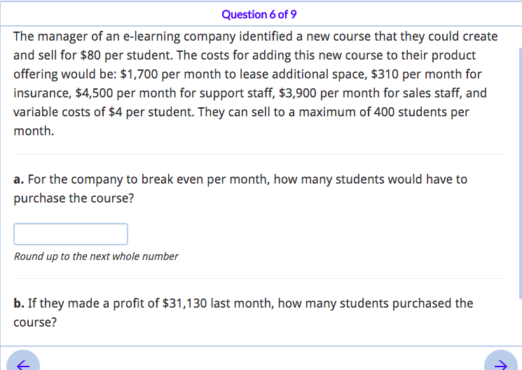i need help with these questions its based on CVP