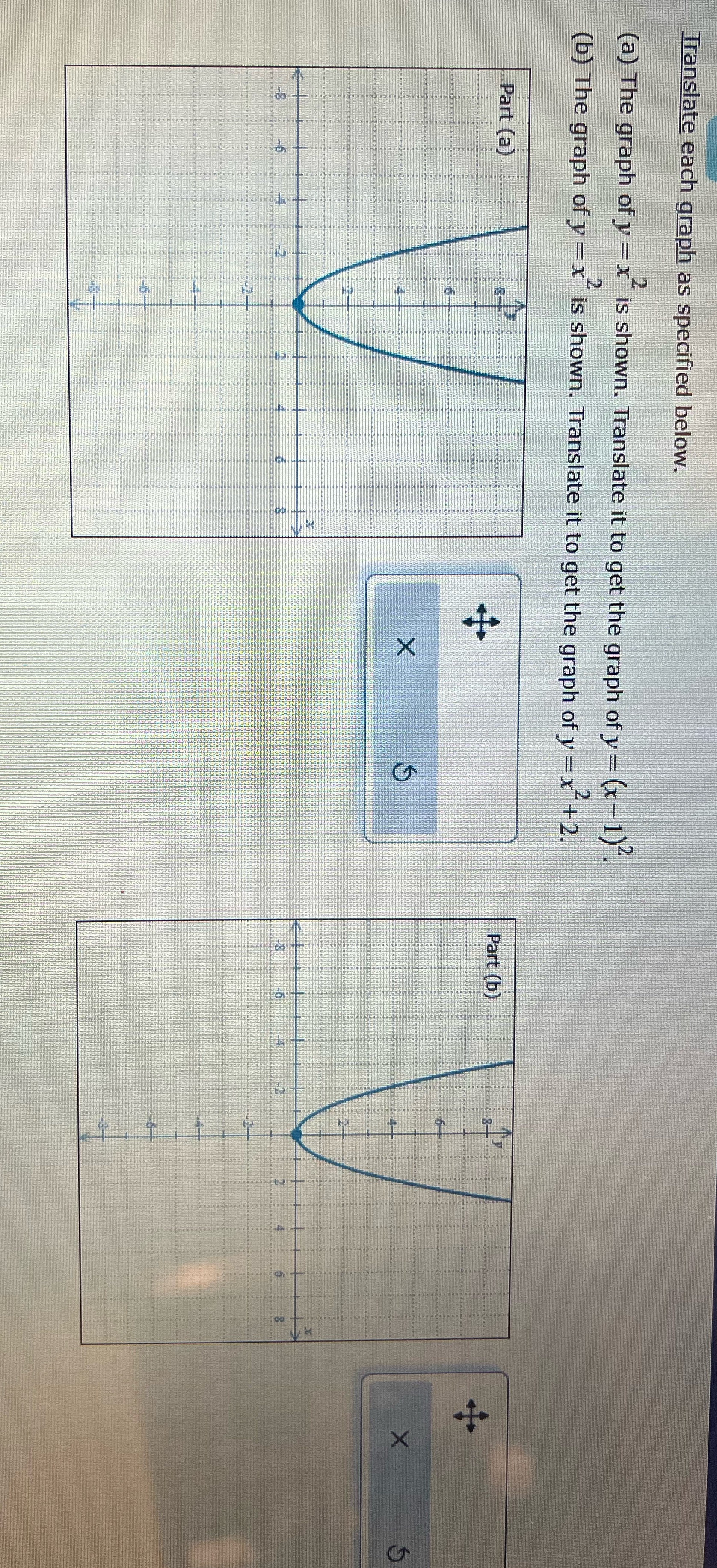 Can get an answer Translate each graph as