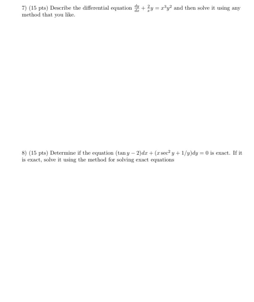 plz help asap 7) (15 pts) Describe the