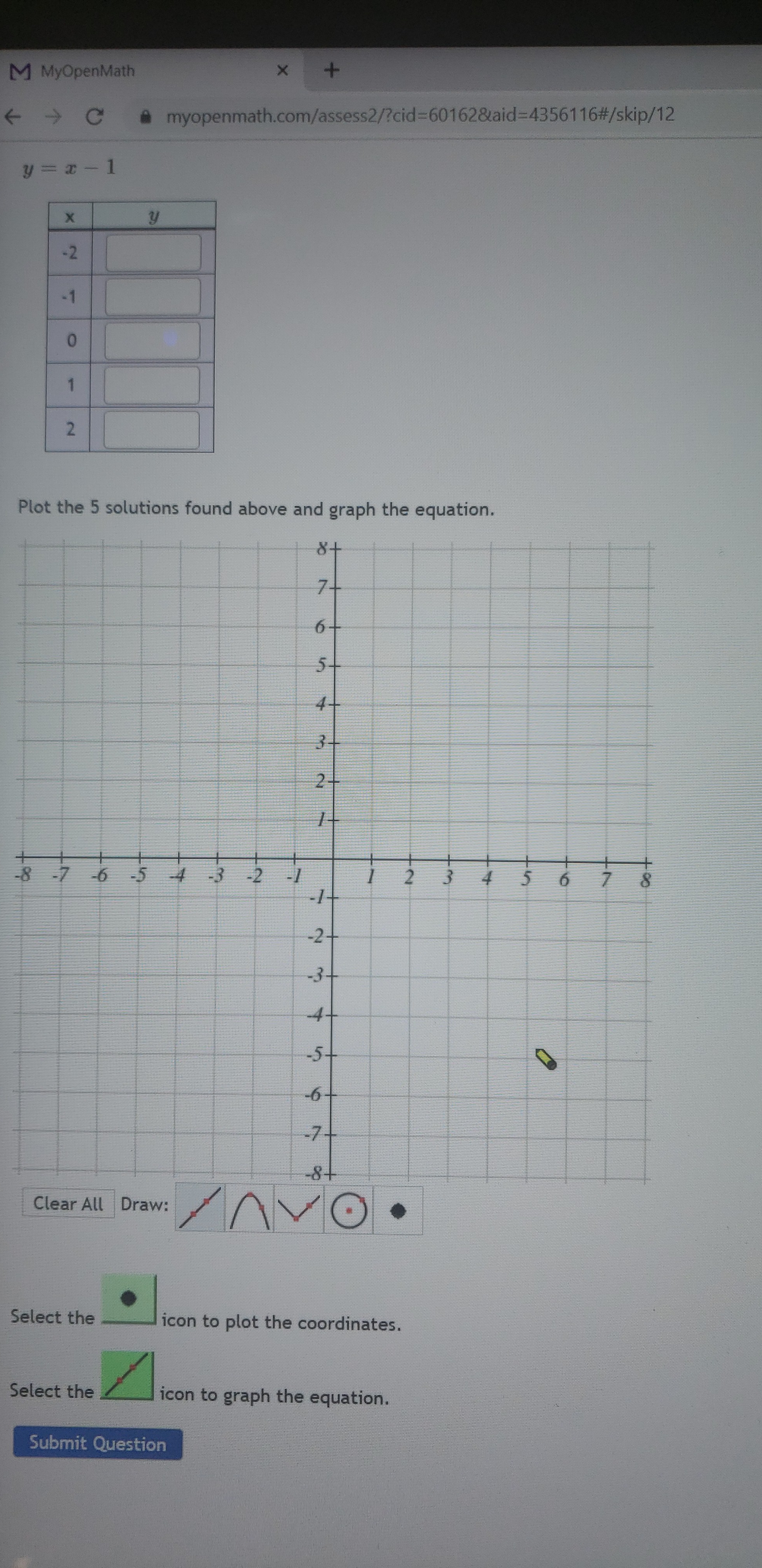 Practice math M MyOpenMath X + C