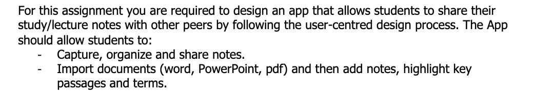 For this assignment you are required to design an