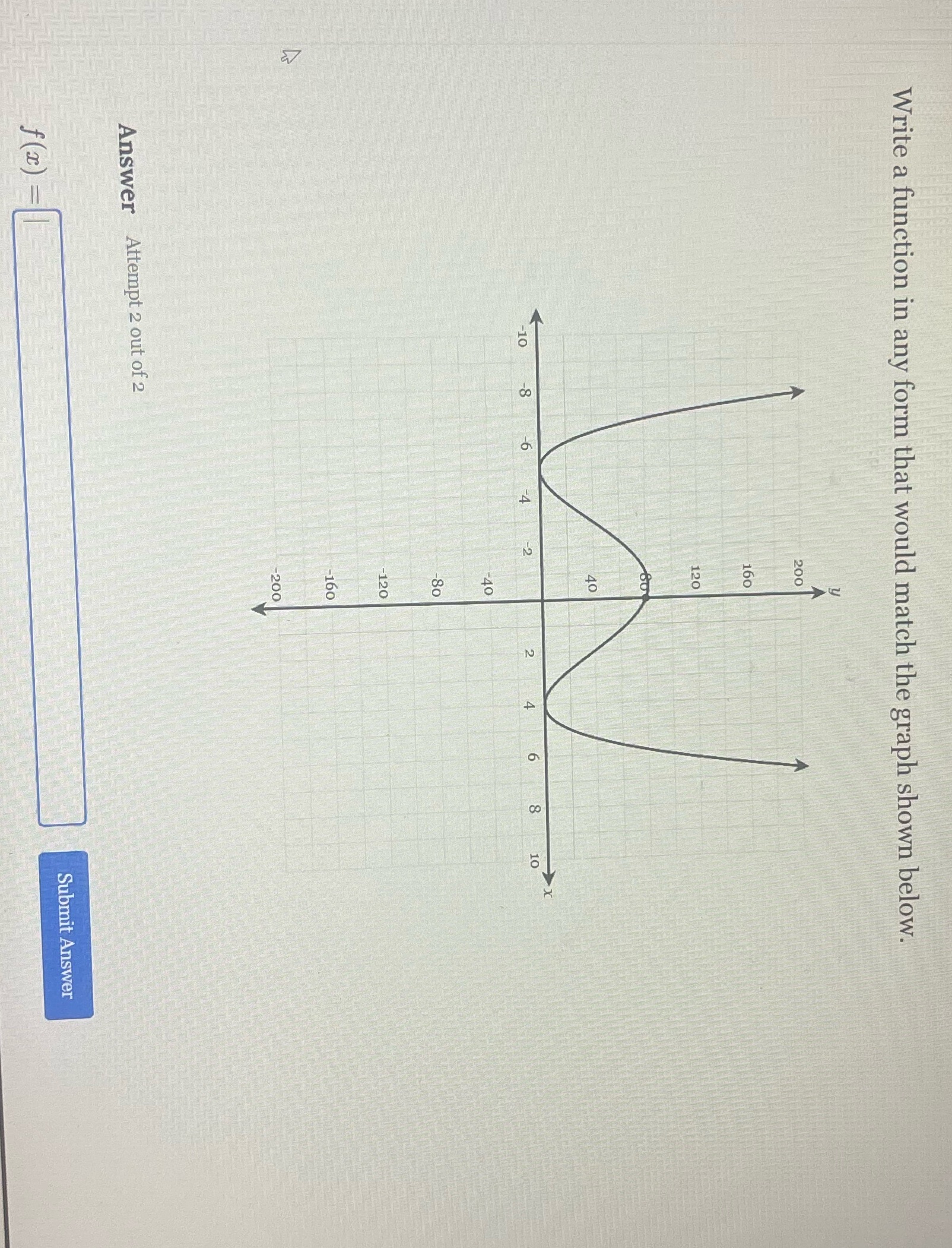 Write a function in any form that would match the