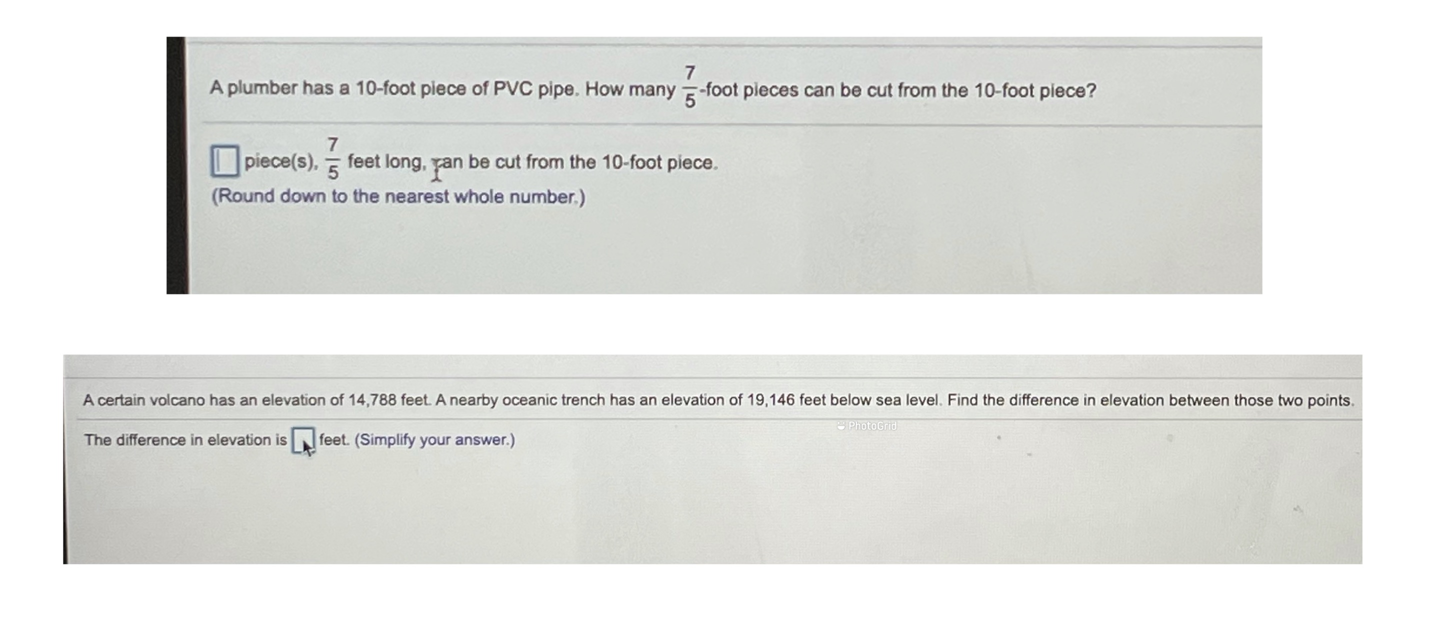 HELP ASAP A plumber has a 10-foot piece of PVC