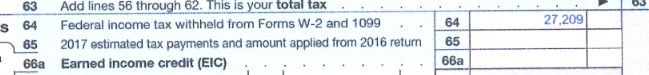 63 Add lines 56 through 62. This is your total