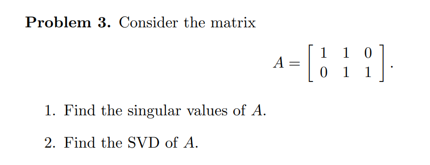Advanced Linear Algebra problem: Problem 3.