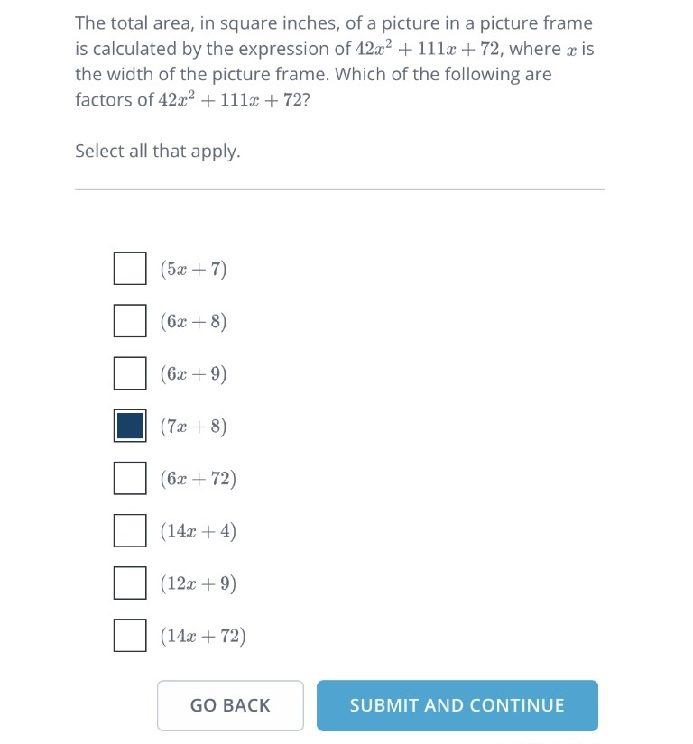 Answer the question The total area, in square