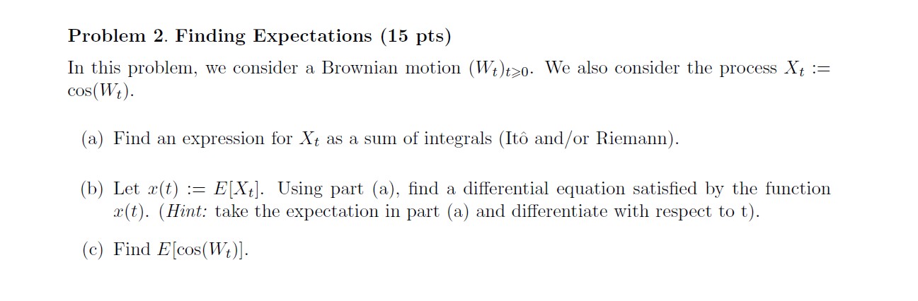 Stochastic calculus, brownian motions, ito