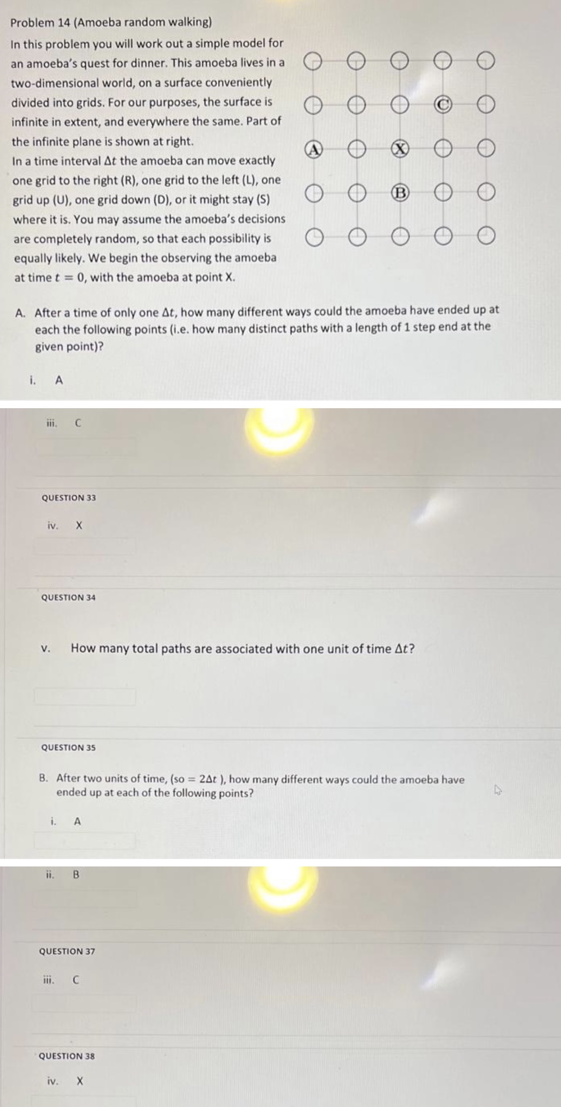 Please help me solve this Problem 14 (Amoeba