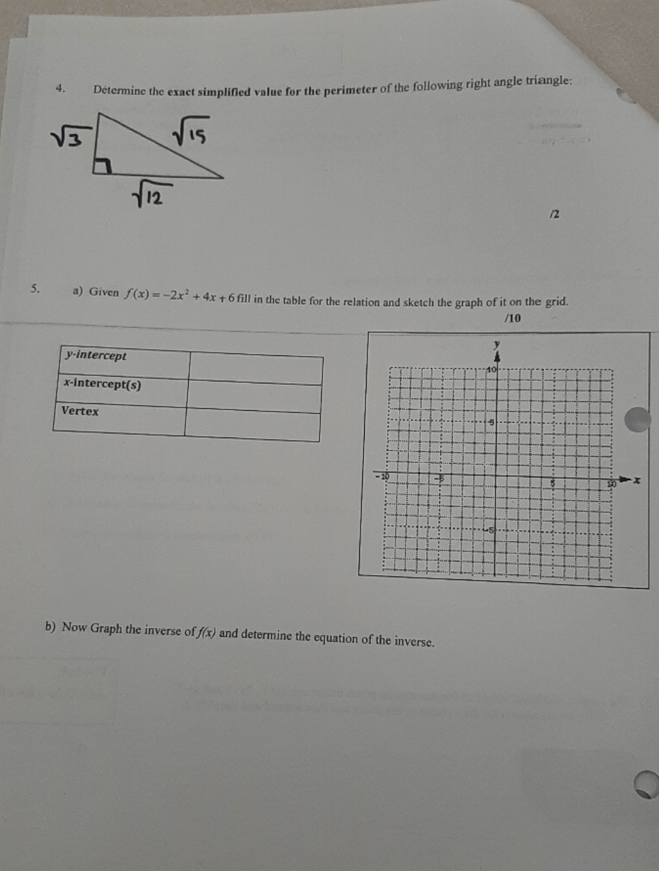 Attached below 4. Determine the exact simplified