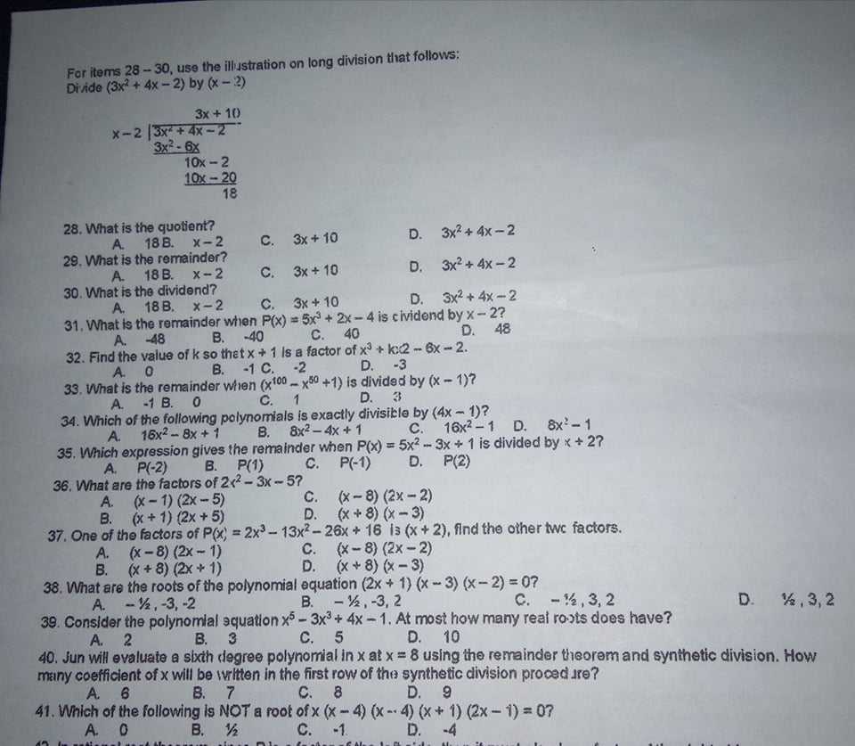 As stated by the student who wanted me to post