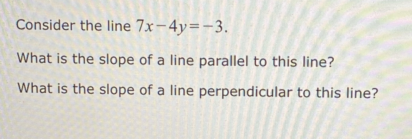How do you find the slope for these questions?