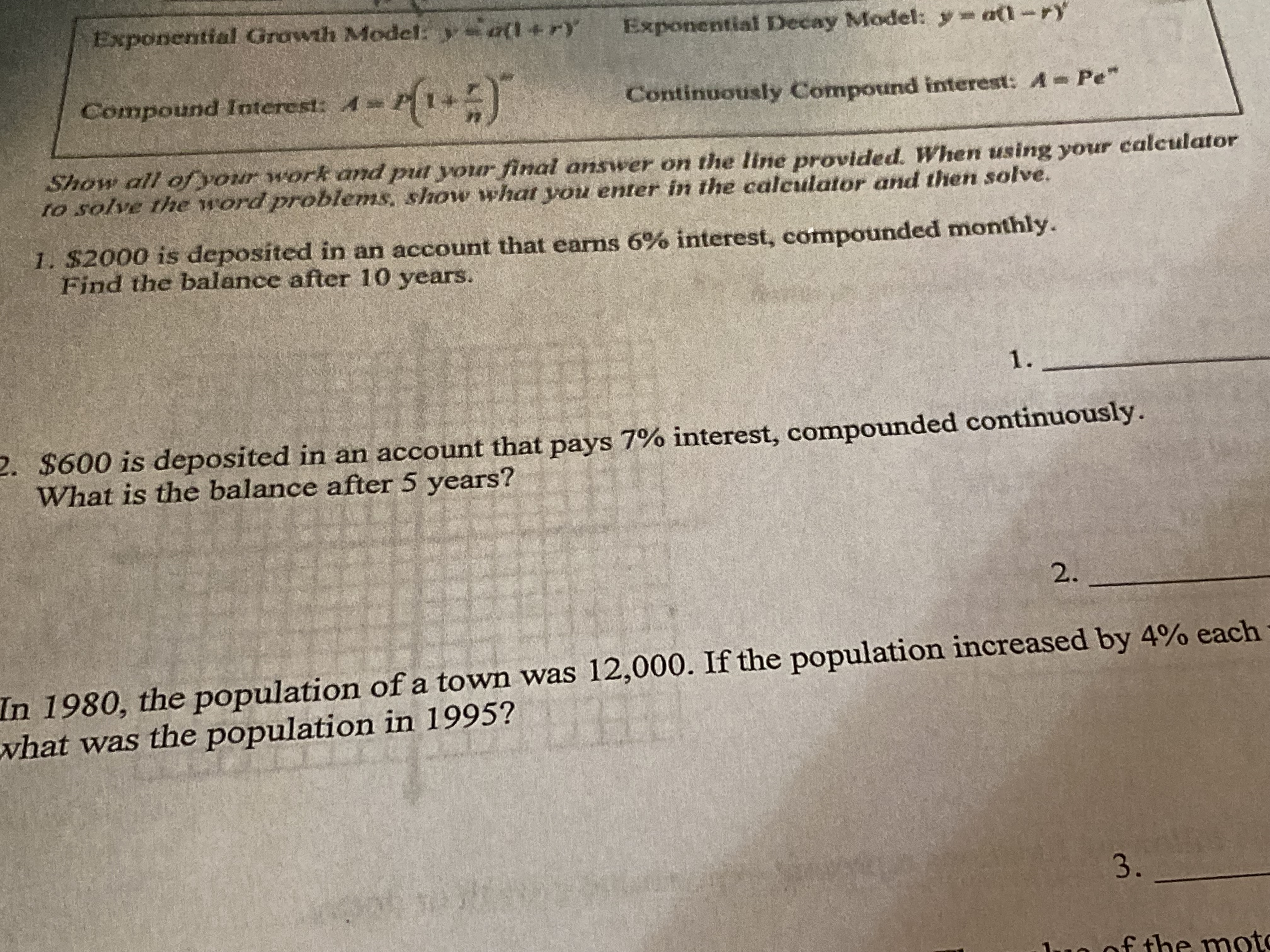 Need a turor to explain these problems,