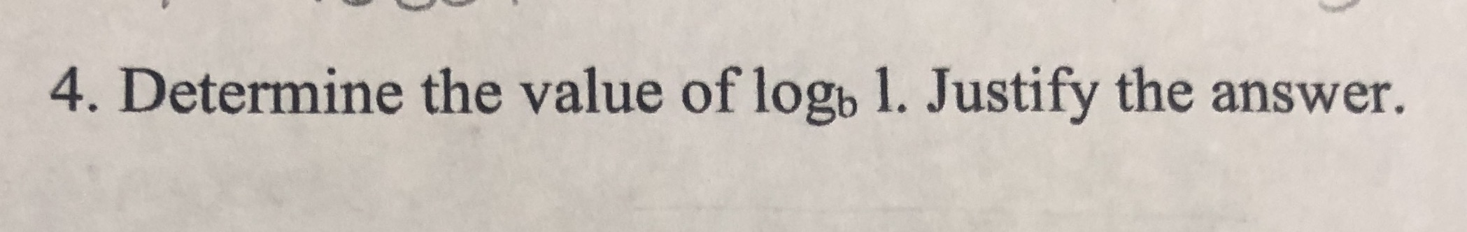 4. Determine the value of logo 1. Justify the