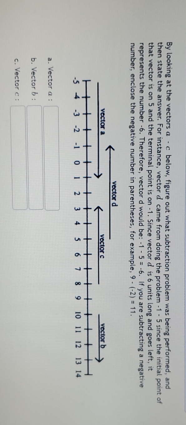 vector line subtraction, pls explain. thanks By