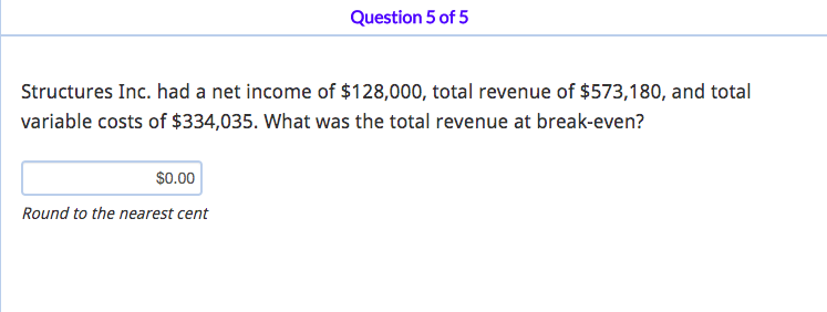this is based on CVP analysis (percent basis) -