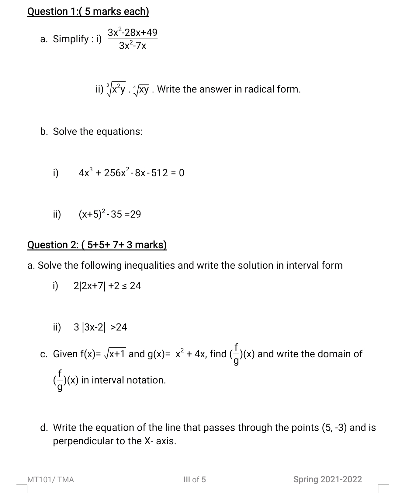 I need solve this written in word application