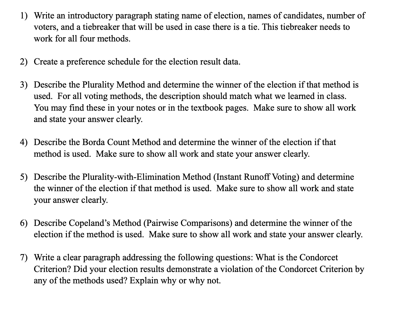 1) 2) 3) 4) 5) 6) 7) Write an introductory