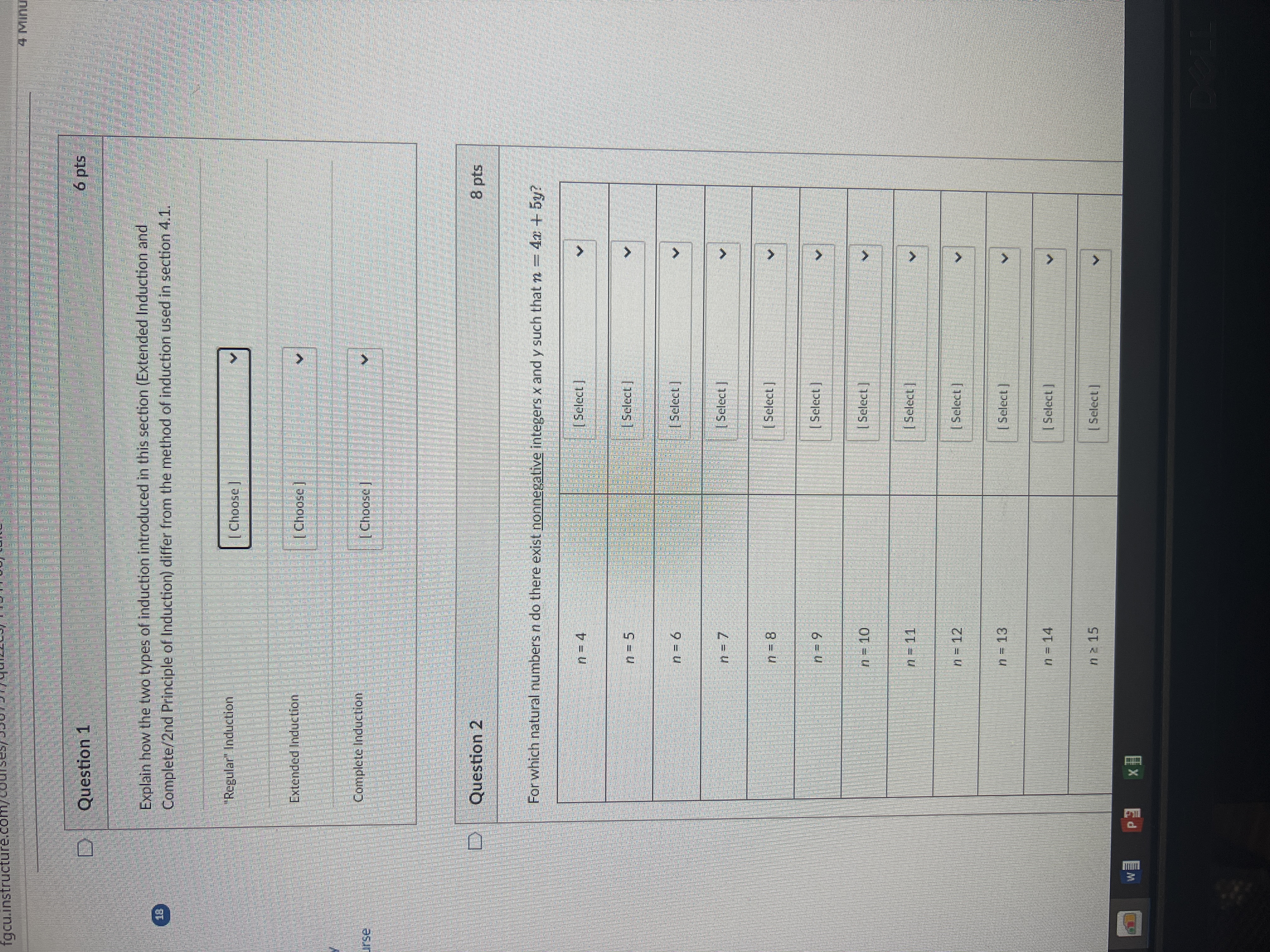 fgcu.instructure.c Question 1 6 pts Explain how