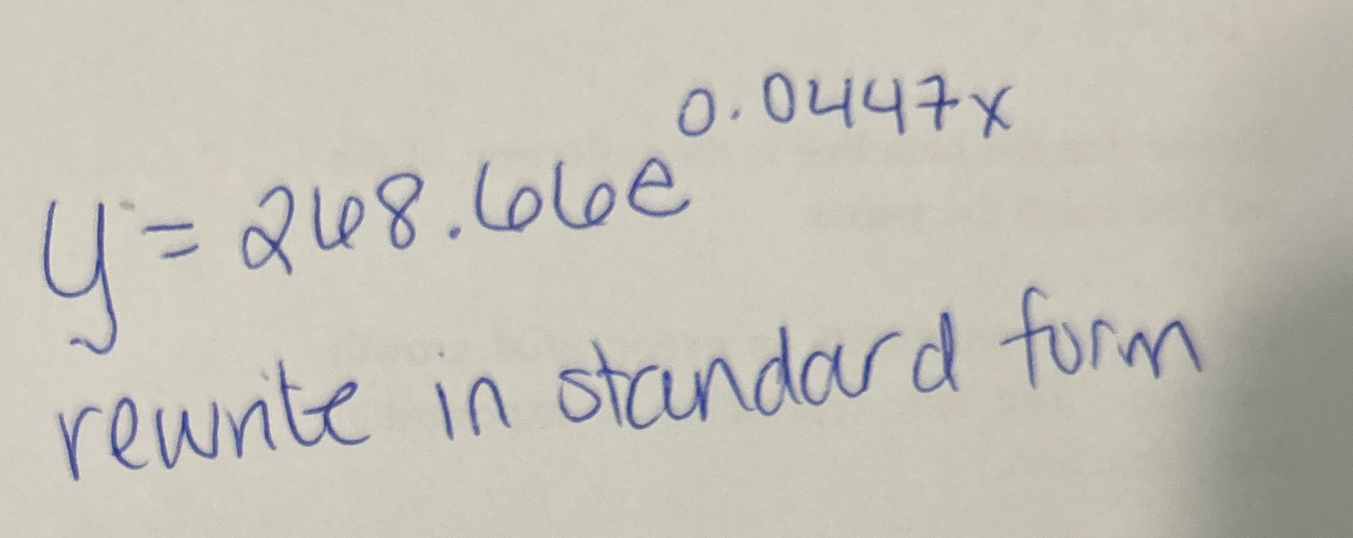 I don't know what standard form is or how to