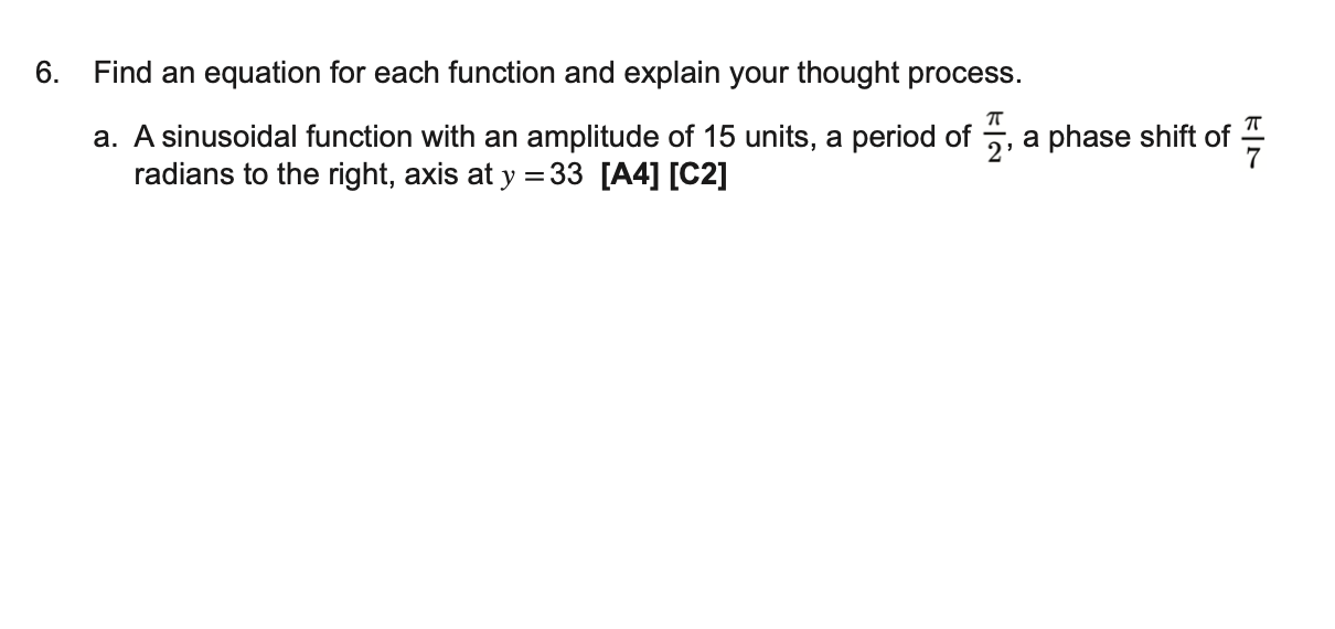 Please help me with 6 a and b 6. Find an equation