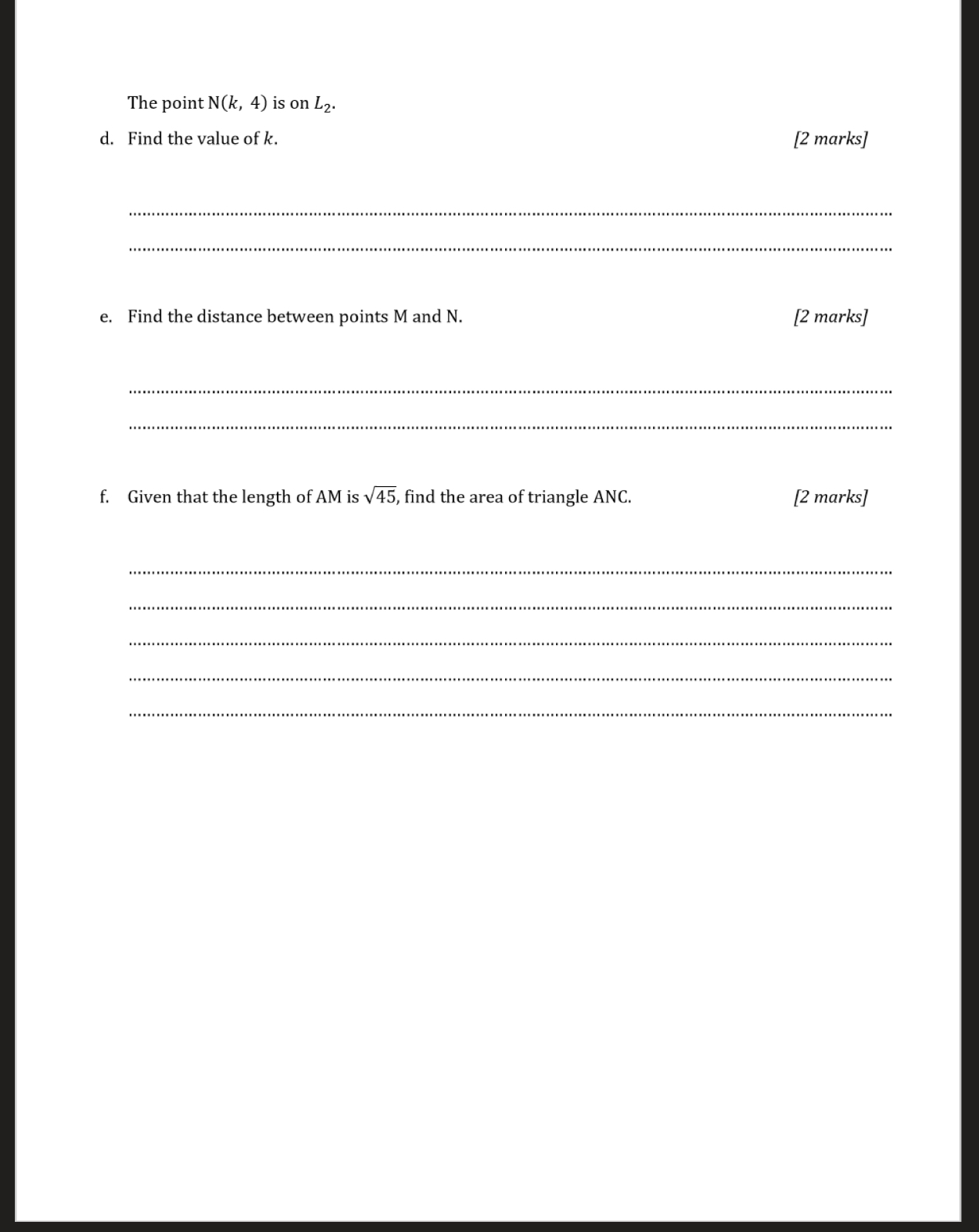 Please answer those math questions and show your