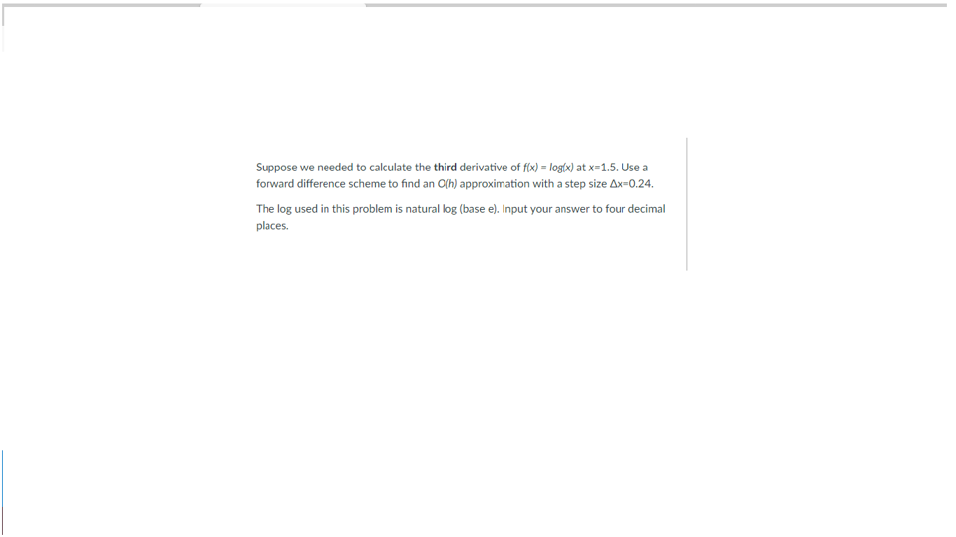 Suppose we needed to calculate the third