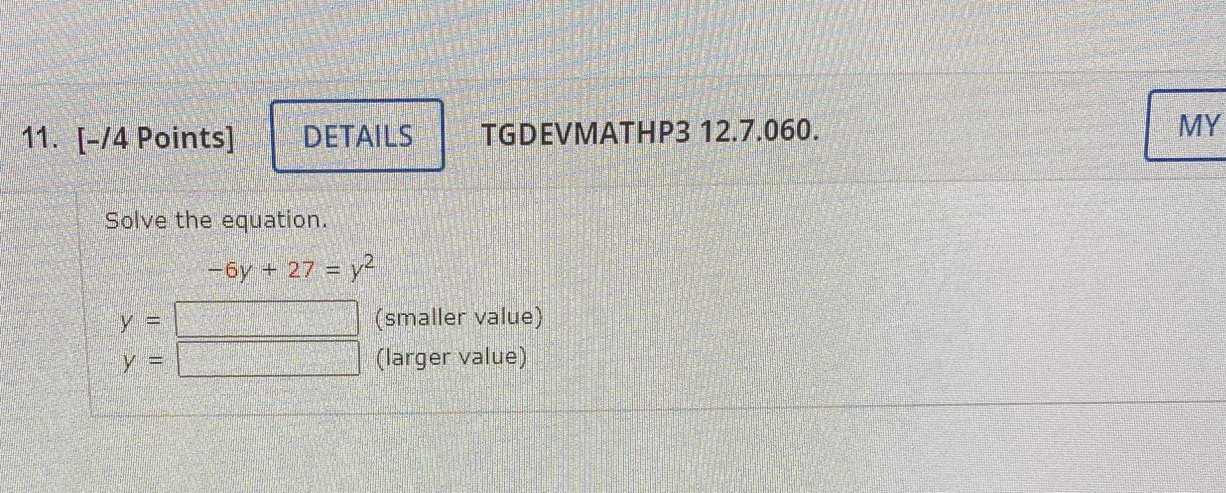 11. [-/4 Points] DETAILS TGDEVMATHPB 12.7.060