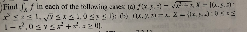 Please let me solve this. Find fy f in each of