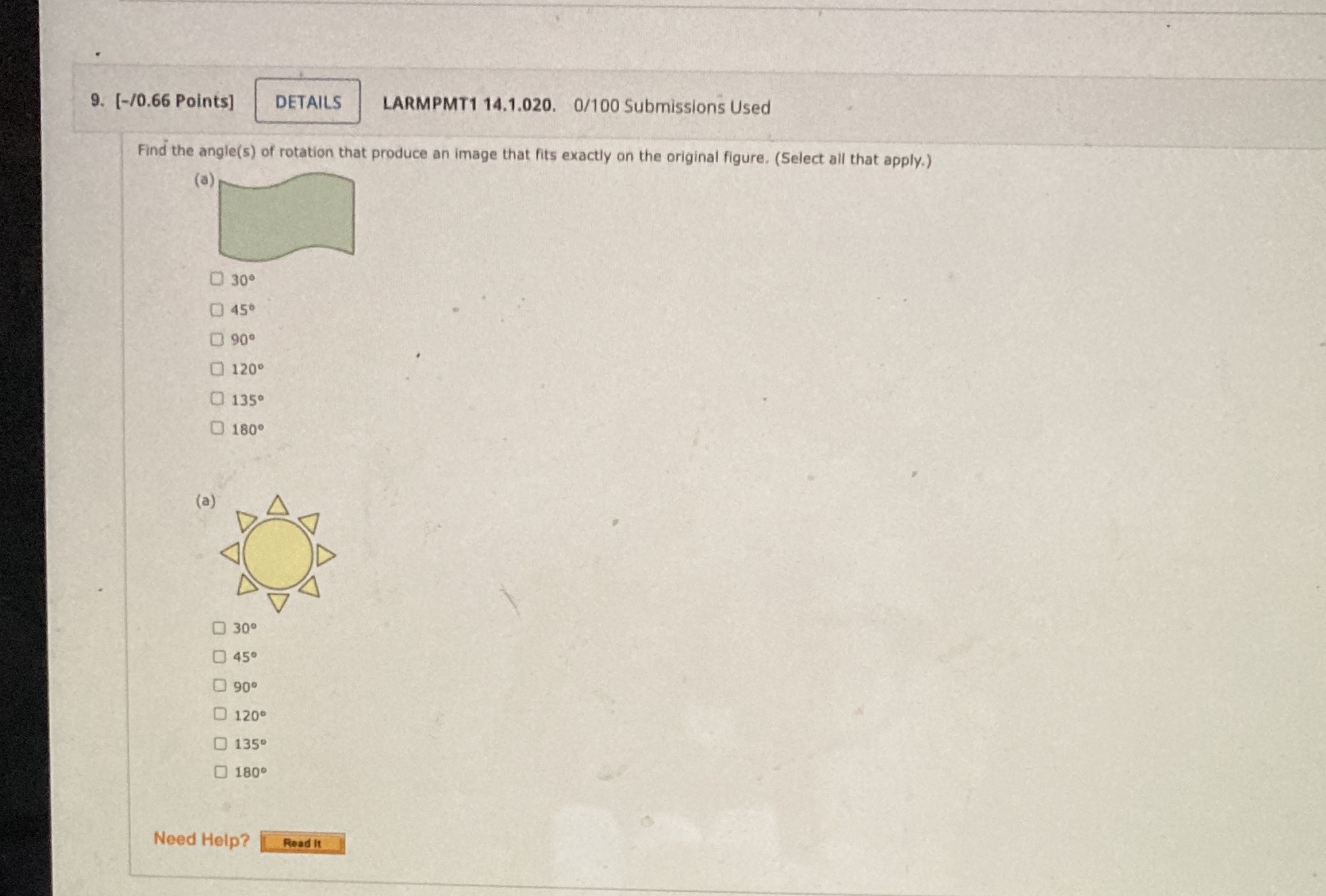9. [-/0.66 Points] DETAILS LARMPMT1 14.1.020.