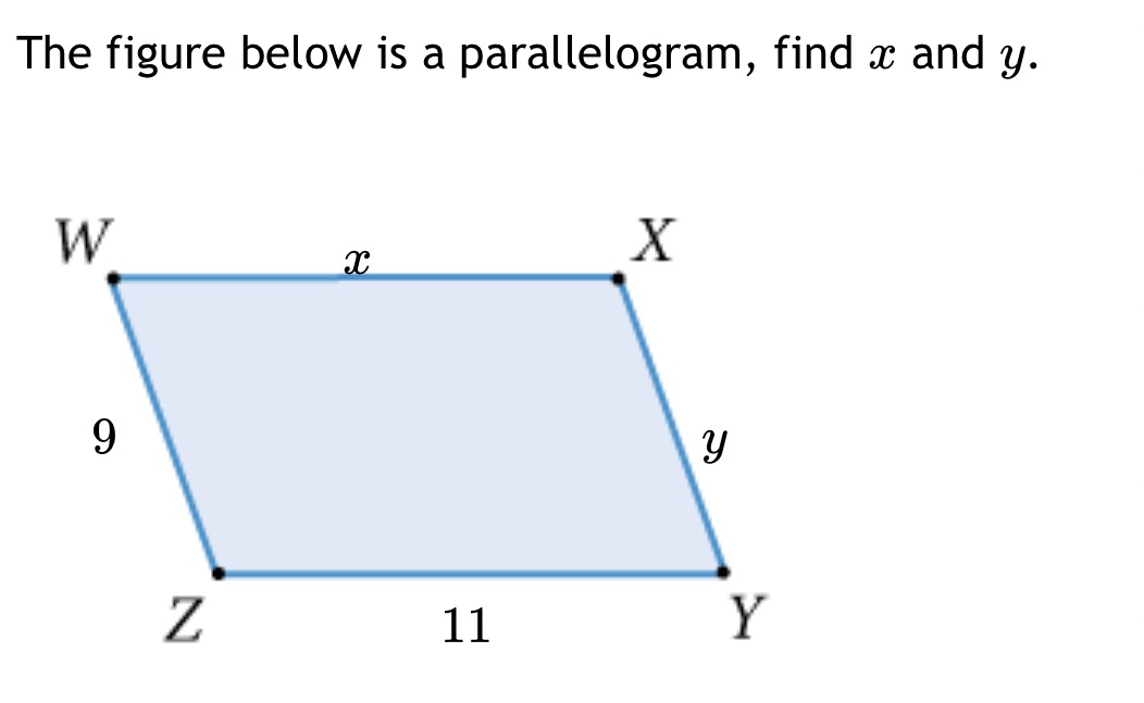 What is x and y The figure below is a