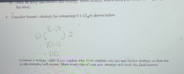 the array. 4. Consider Sanam's strategy for
