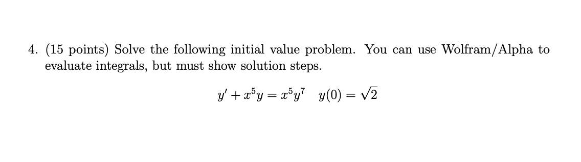 thank you so much for your help! 4. (15 points)