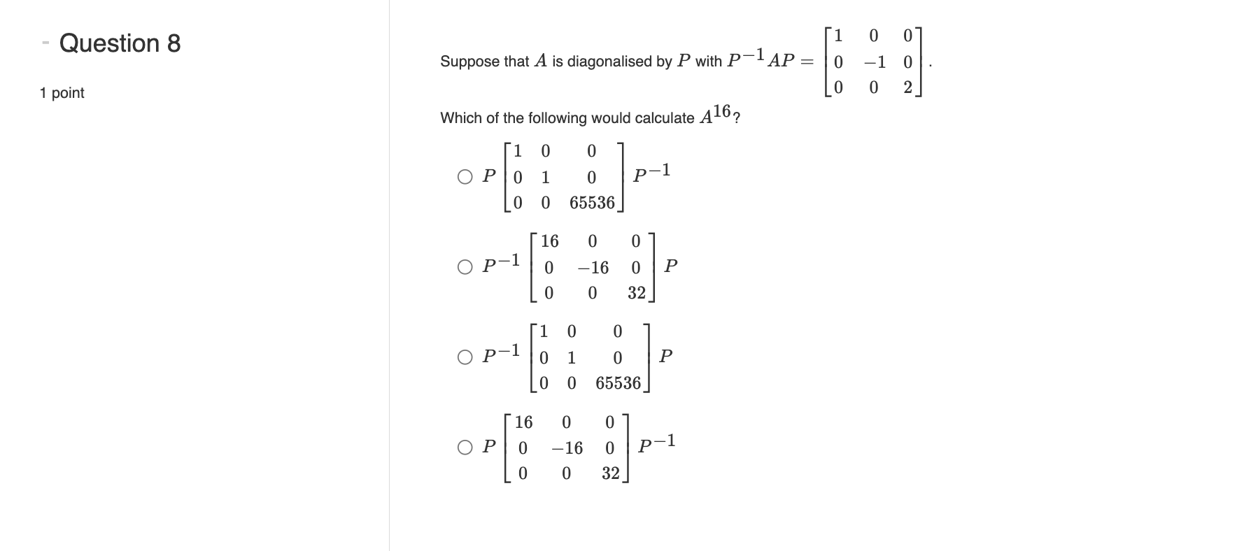 Please answer Question 1 4 '24 Suppose that a