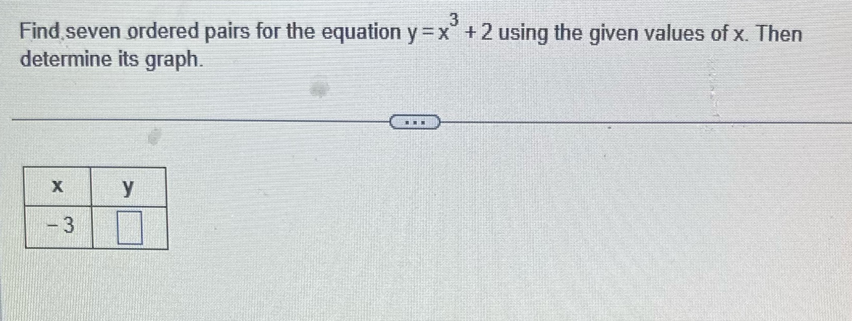 Help please Find seven ordered pairs for the