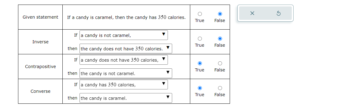 For each sentence, determine whether it's a