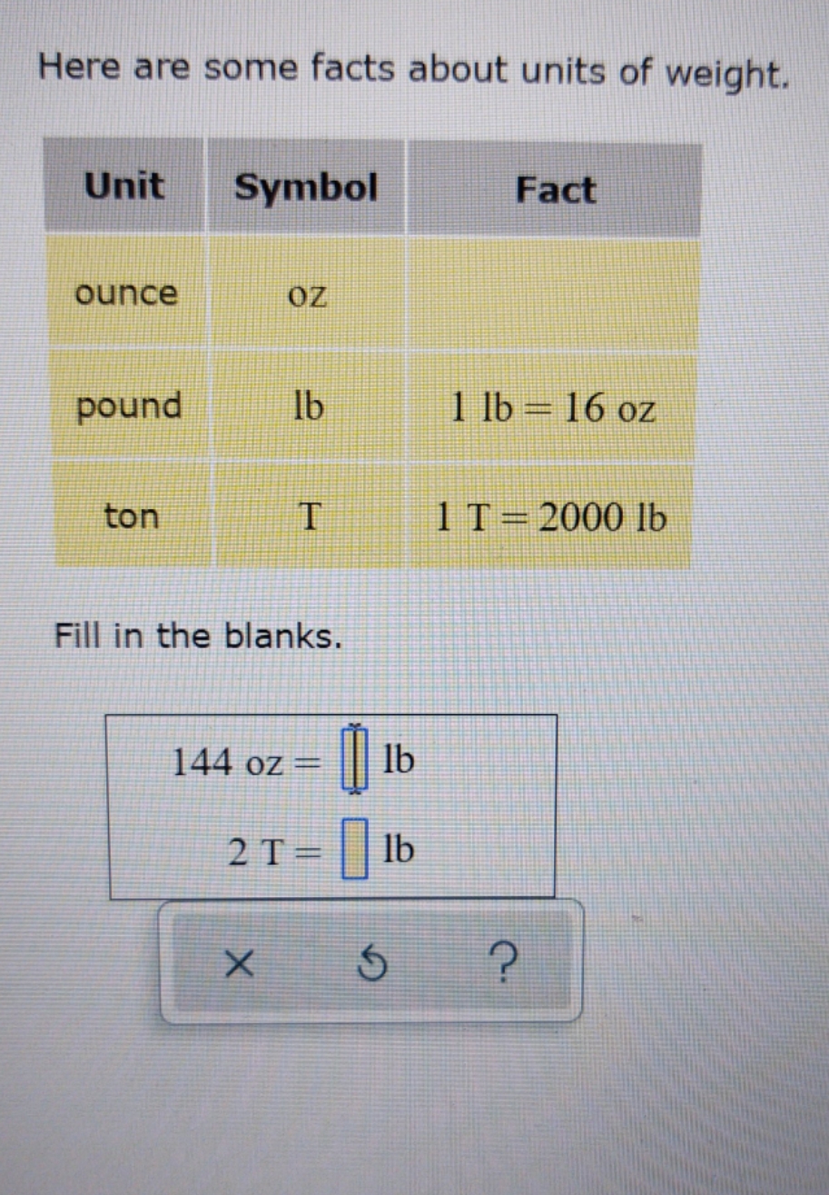 GCU - mat144 Here are some facts about units of