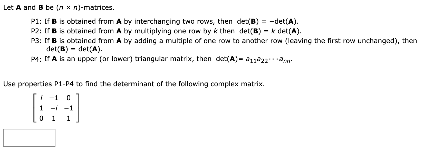 Let A and B.... Let A and B be (n x n)-matrices.