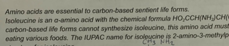 Amino acids are essential to carbon-based