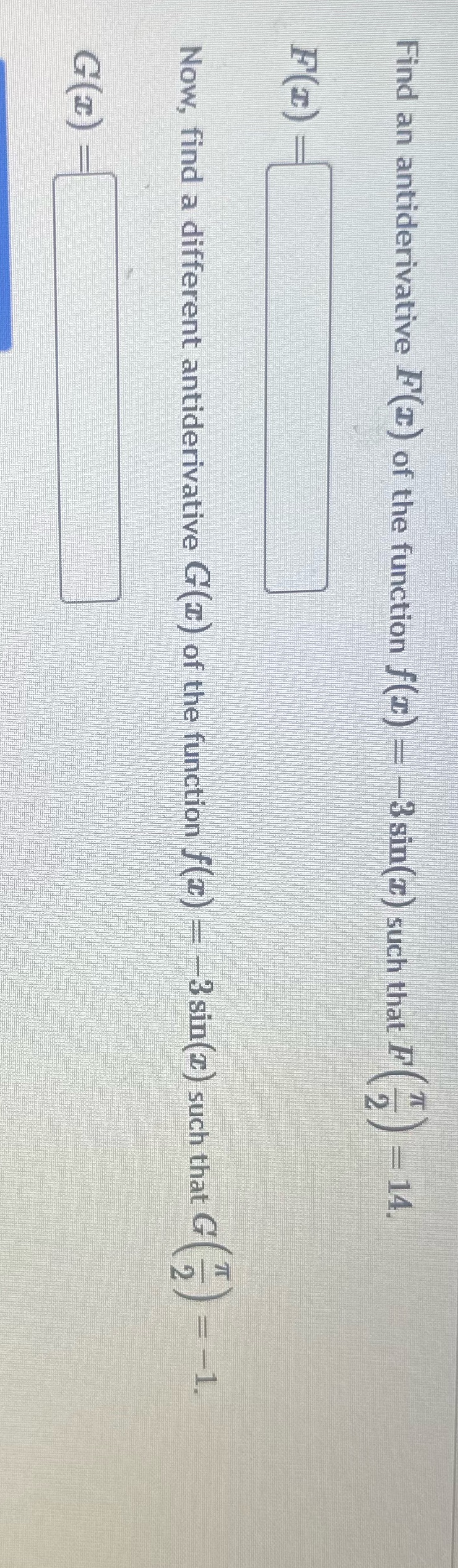 Find an antiderivative F(C) of the function f(z)