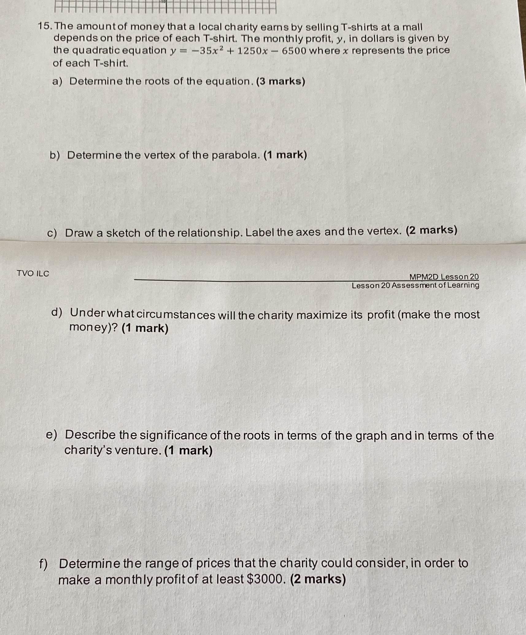 HHHHHHHHH 15. The amount of money that a local