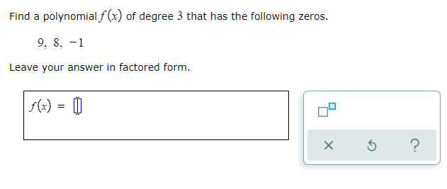 question 1 Write a quadratic function h whose