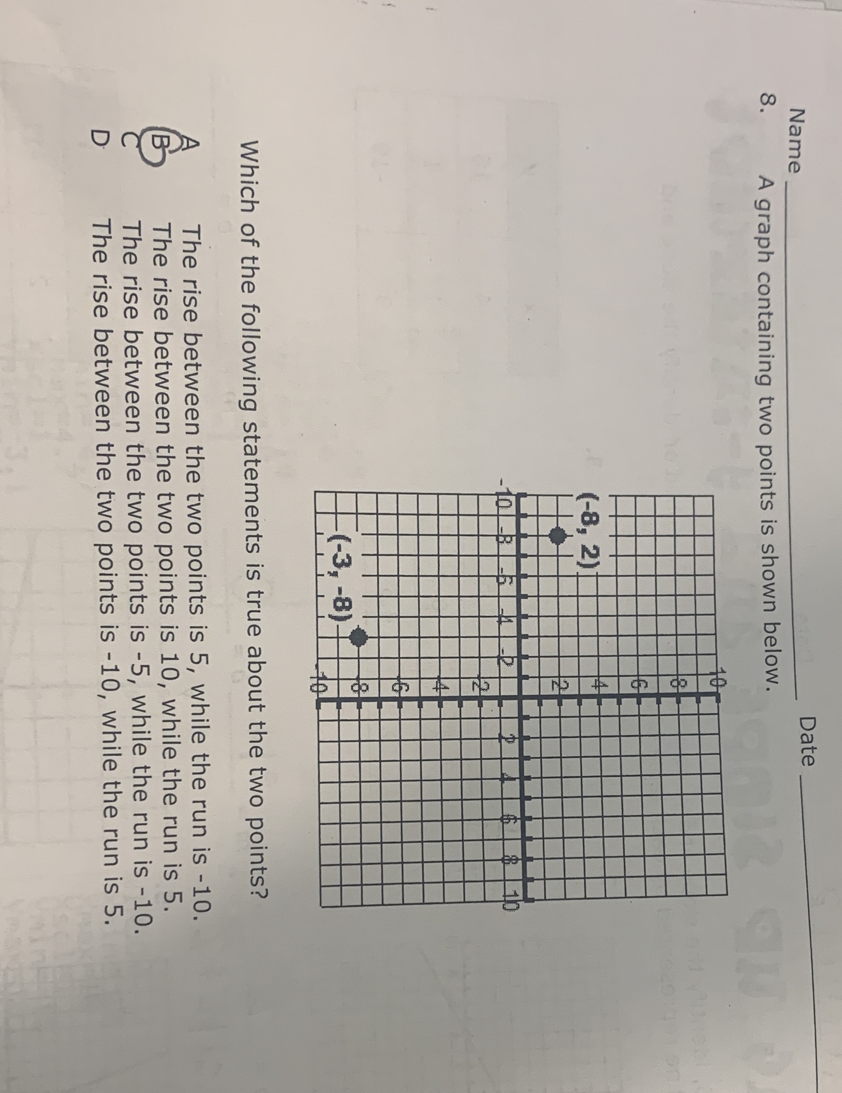 answers now Name Date A graph containing two