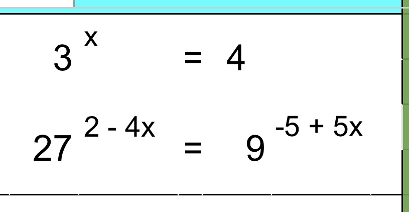 How do you solve exponential equations? explain