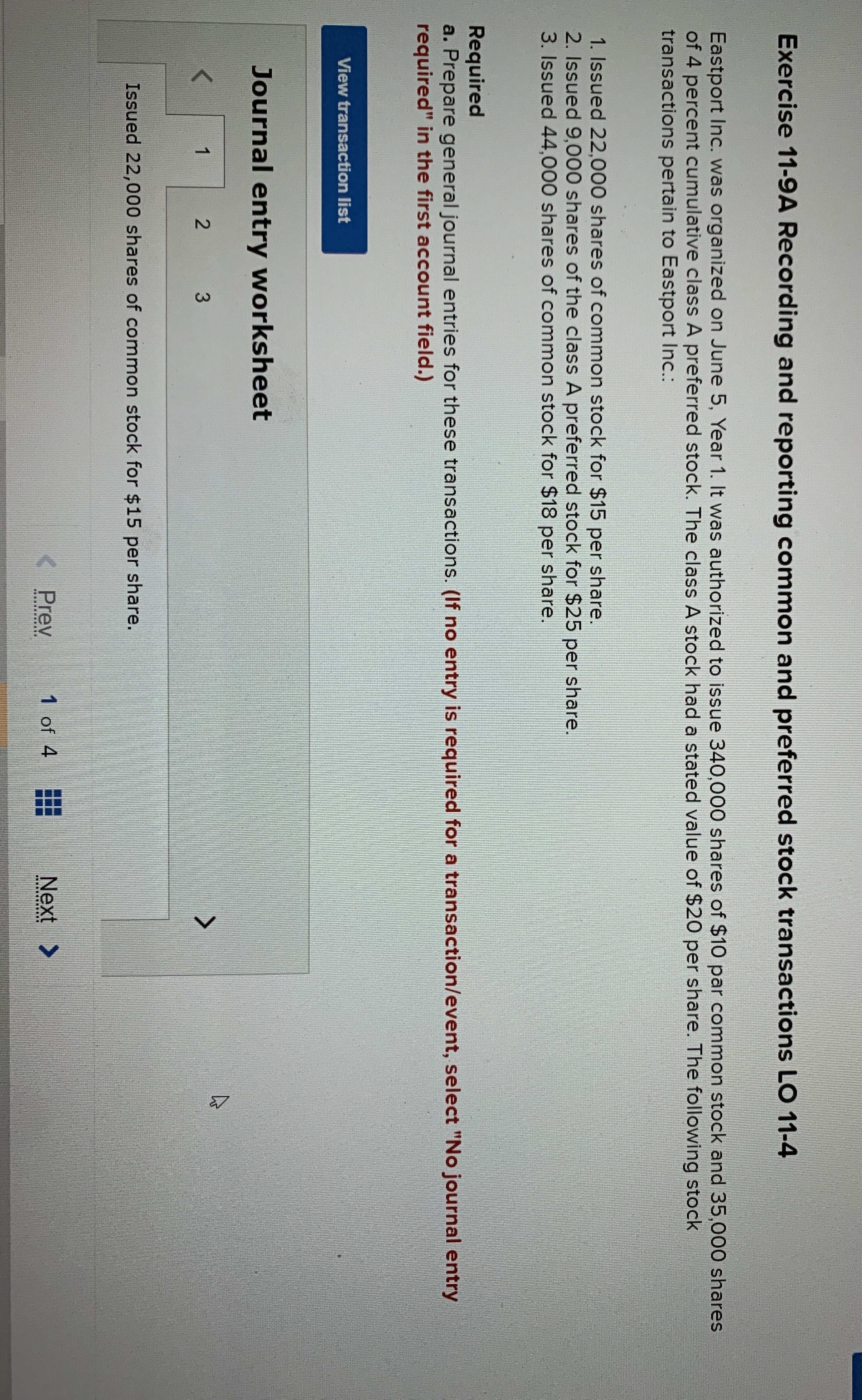 A. Prepare general journal entries for these