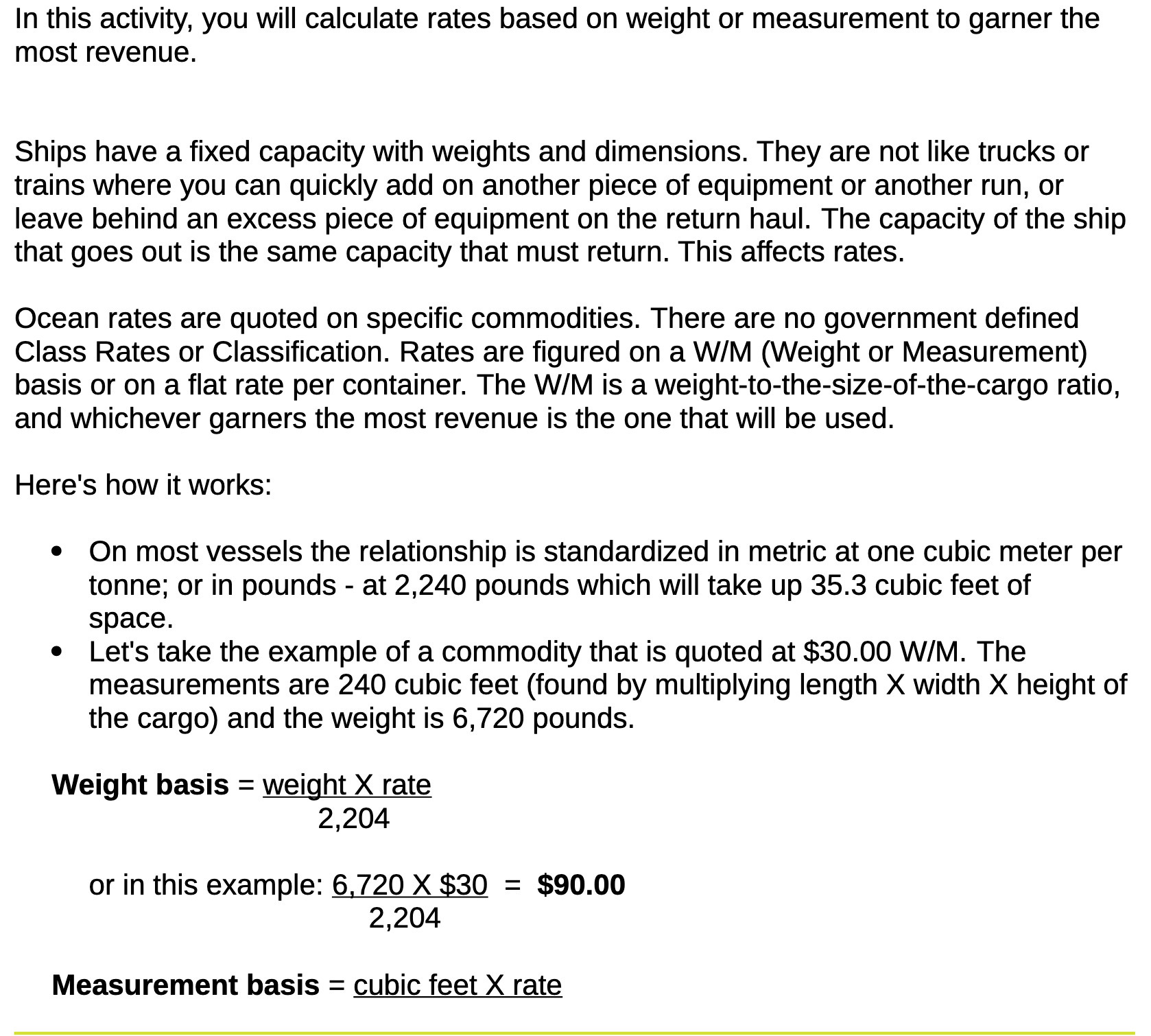 In this activity, you will calculate rates based