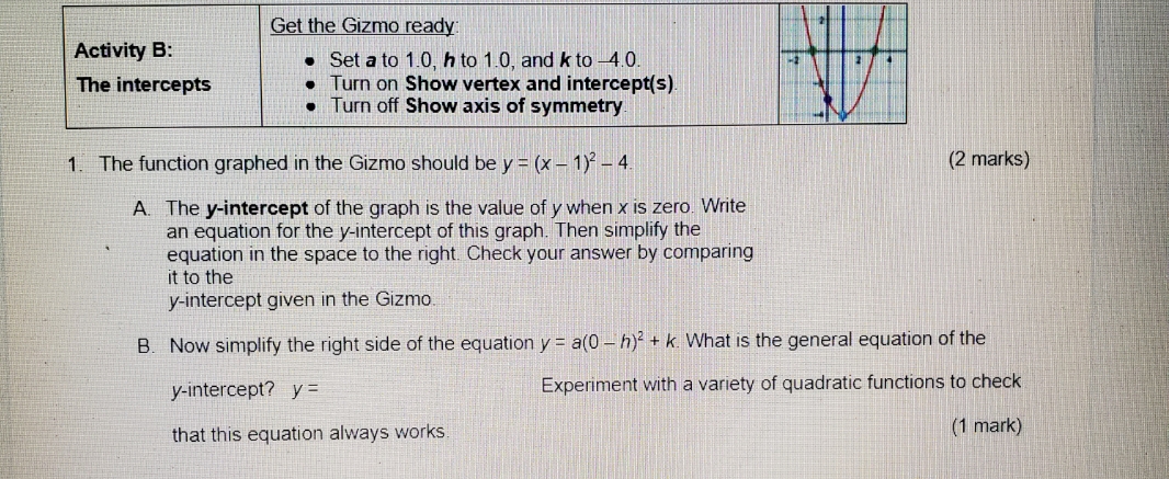 Good luck ? Get the Gizmo ready: Activity B: Set