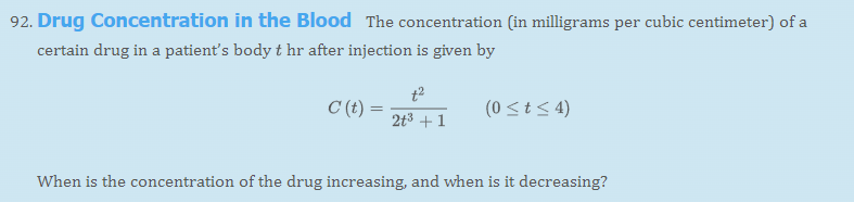 1. find the interval(s) where the function is