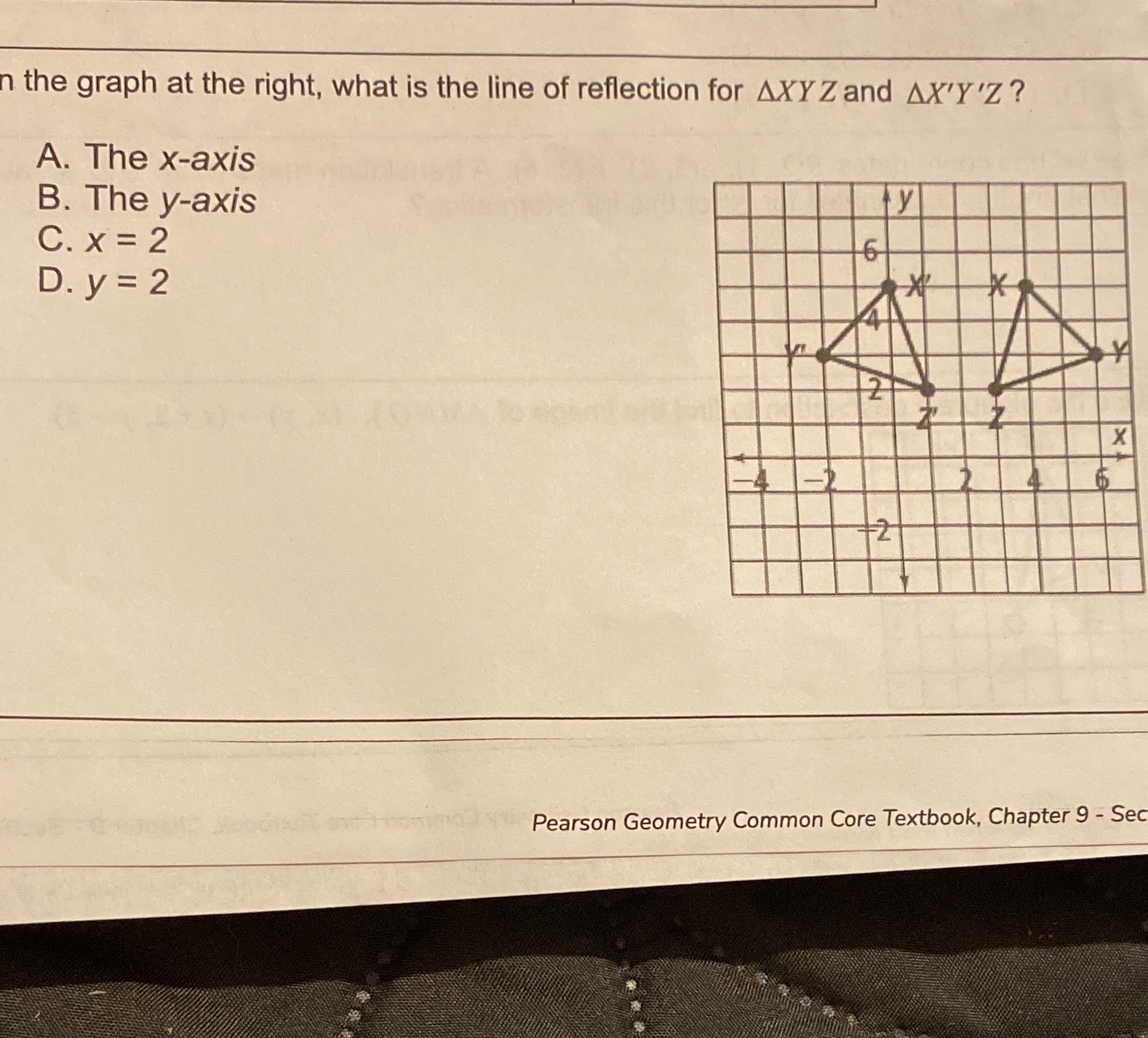 the graph at the right, what is the line of