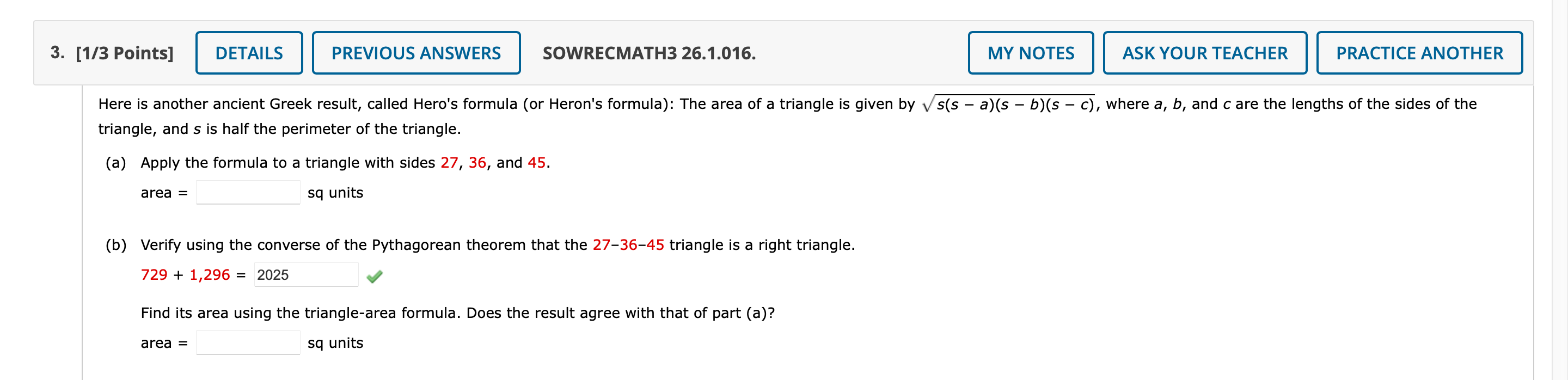 Need help with A and second part of B 3. [1/3