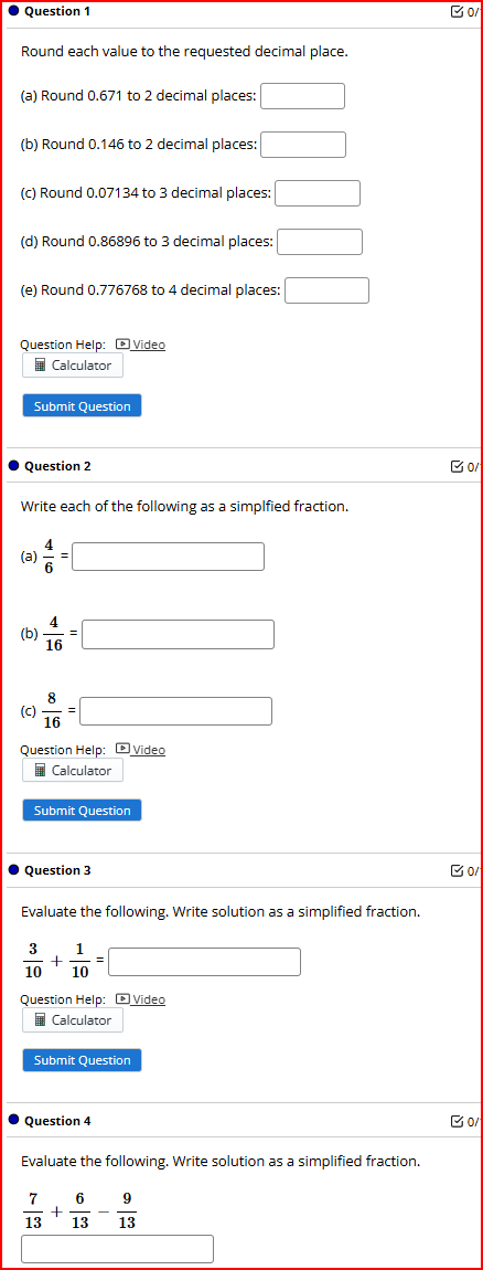 Probability Readiness Practice (Optional) .
